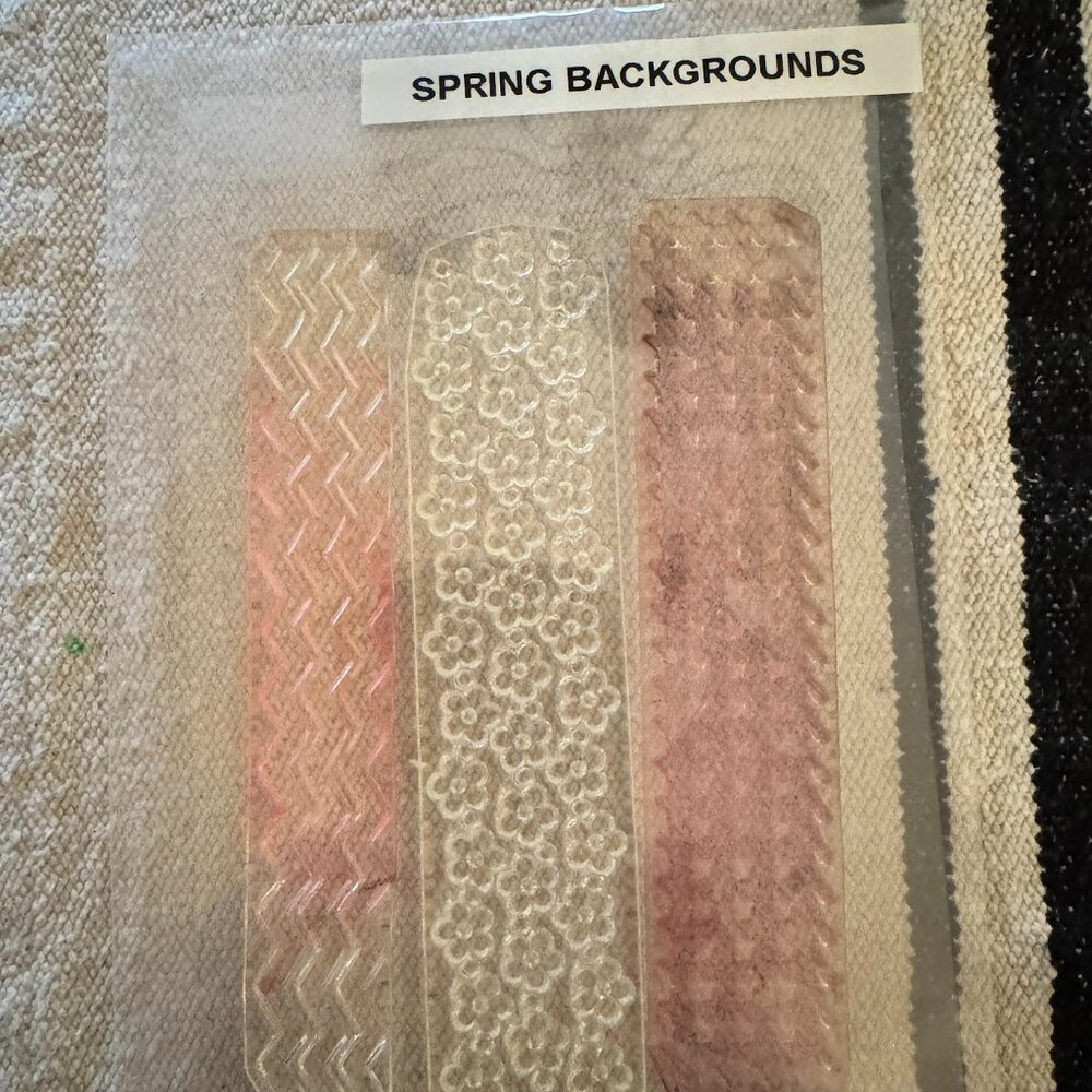 Spring Backgrounds Clear Unmounted Stamps Set
